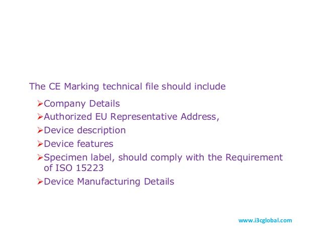 Ce Marking Technical File Preparation